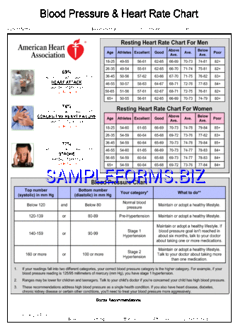 Blood Pressure Chart Download Free